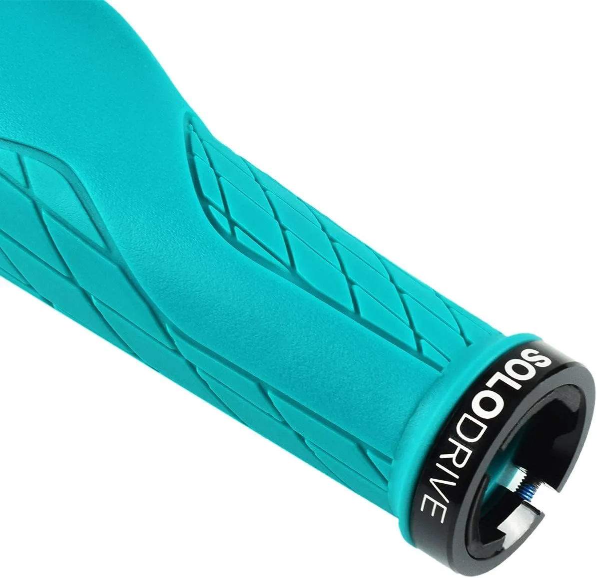 Ergonomic Design Mountain Bike Grips, Comfortable Bicycle Handlebar Grips, Single Lock-on and Non-Slip MTB Handle, Fit MTB, E-Bike, Hybrid, Scooter