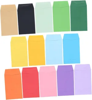 ERINGOGO 80pcs Small Decorative Envelopes Multi Color Present Envelopes for Holders for Keys Coins and Trinkets Paper Design for Small Items