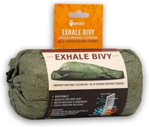 Exhale Emergency Bivy Breathable Sleeping Bag Survival Sleeping Bags for Backpacker, Waterproof and Windproof Thermal Bivy Lightweight Shelter Emergency Blanket