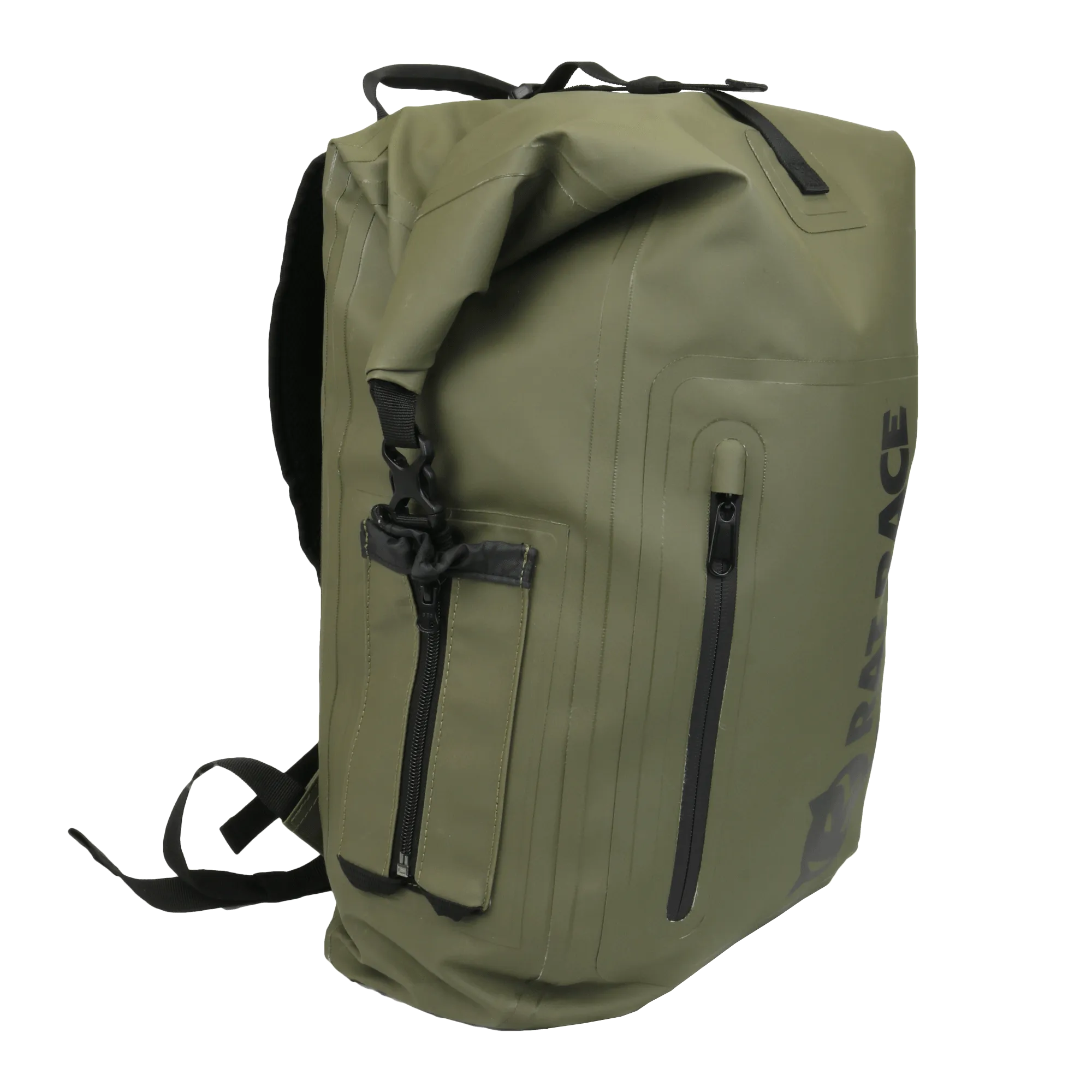 Explorer Pack - Rolltop Waterproof Bag - Khaki Green