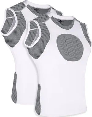 Exxact Sports Youth Baseball and Softball Chest Protector, Padded Sternum Guard for Girls