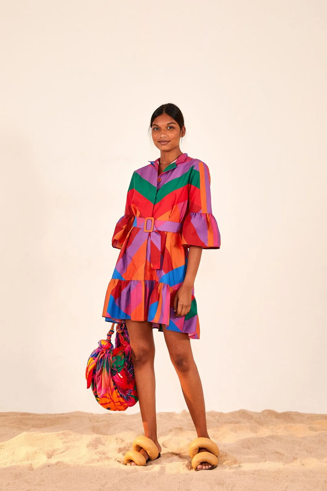 FARM RIO amanda stripes mini dress