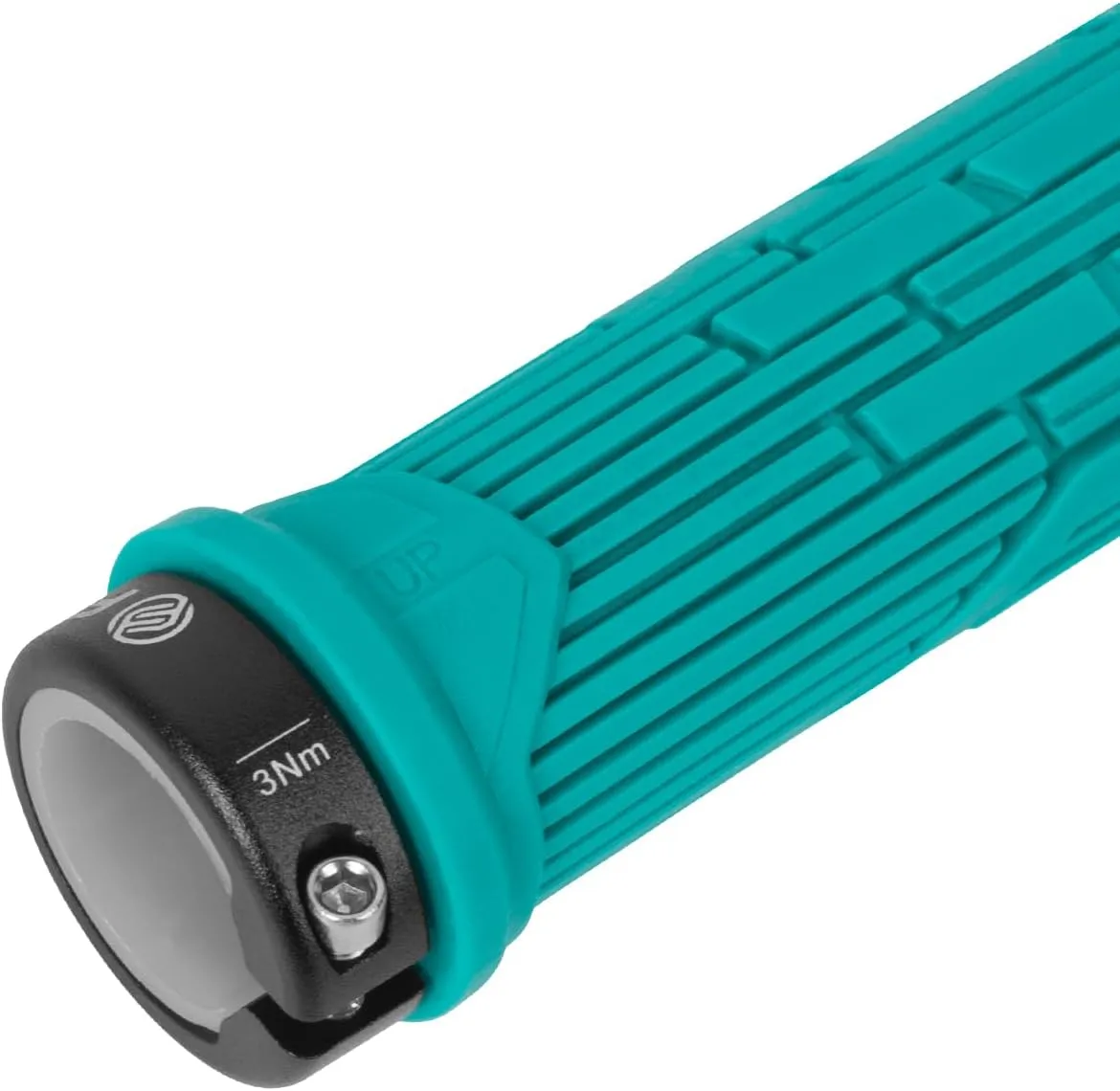FIFTY-FIFTY Mountain Bike Grips, Single Lock-on MTB Handlerbar Grips, Soft and Comfortable, Non-Slip Locking Bicycle Handle for All Mountain, Enduro, Downhill