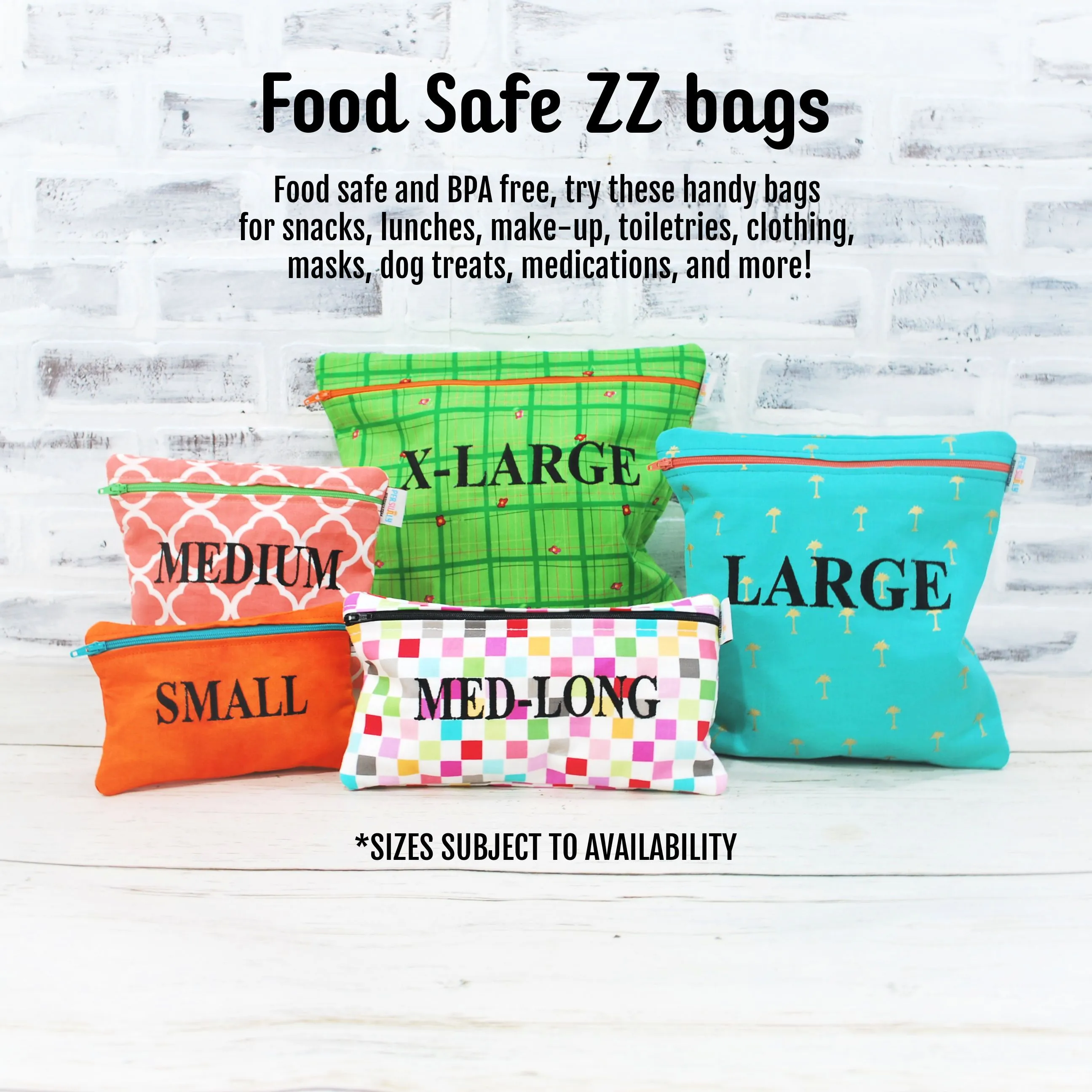 Floral Pickleball Personalized Reusable Food Bag