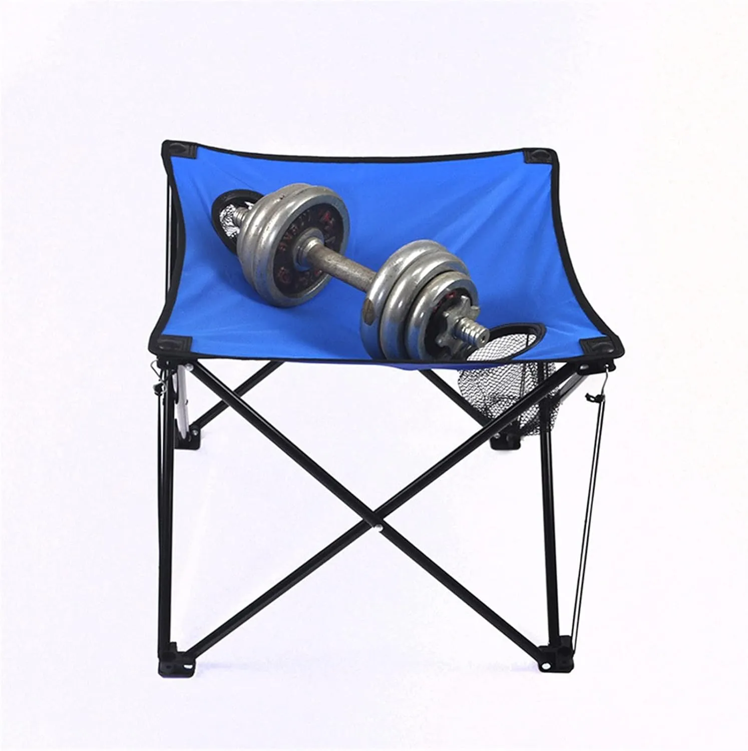 Folding Table Folding Table Waterproof Canvas Beach Table for Outside with 2 Cup Holders & Bags for Camping Portable Camping Table Folding Picnic Tables for Outdoor Cookouts, 45x37cm, Blue
