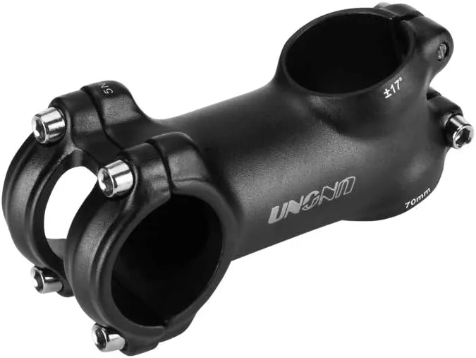 FOMTOR 31.8 Stem 70mm 90mm 110mm 17 Degree Bike Handlebar Stem Riser MTB Stem Suitable for Mountain Bike Road Bike BMX MTB Black