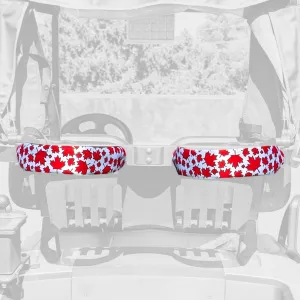 Foretra - Canada Maple Leaves Pattern Golf Cart Strap Sleeve – Protect Your Premium Golf Bag from Friction and Scuff Marks While Adding Style and Color to Your Setup