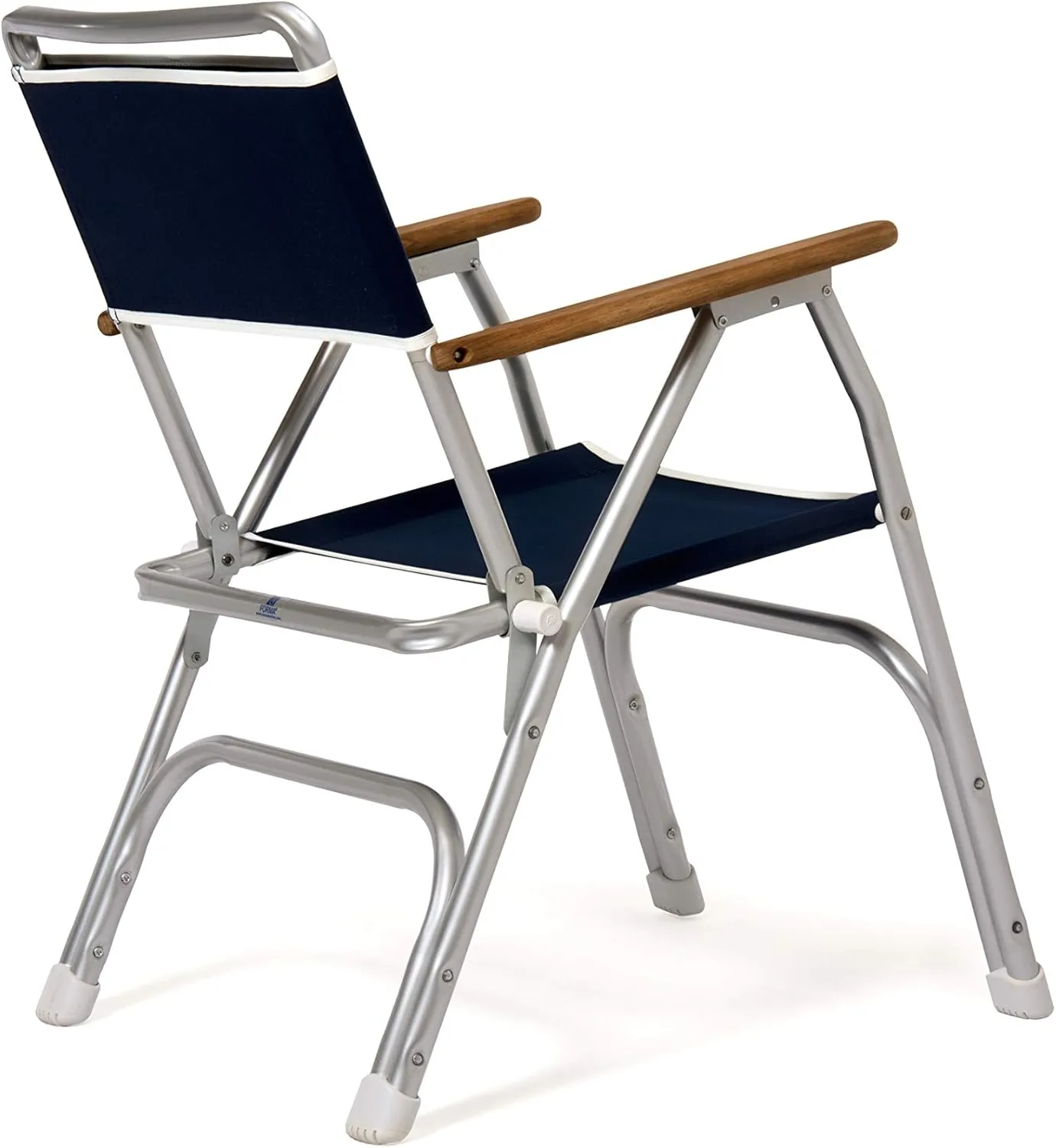 FORMA MARINE Boat Chair Black Deck Folding Marine Aluminum Teak Furniture M100BL