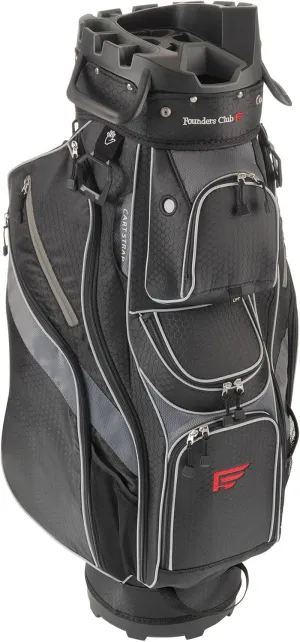 Founders Club 4th Generation Club Lock Organizer Golf Cart Bag for Men with 14 Way Anti Rattle Divider Top- Free Snap On Rain Hood-Full Length Dividers