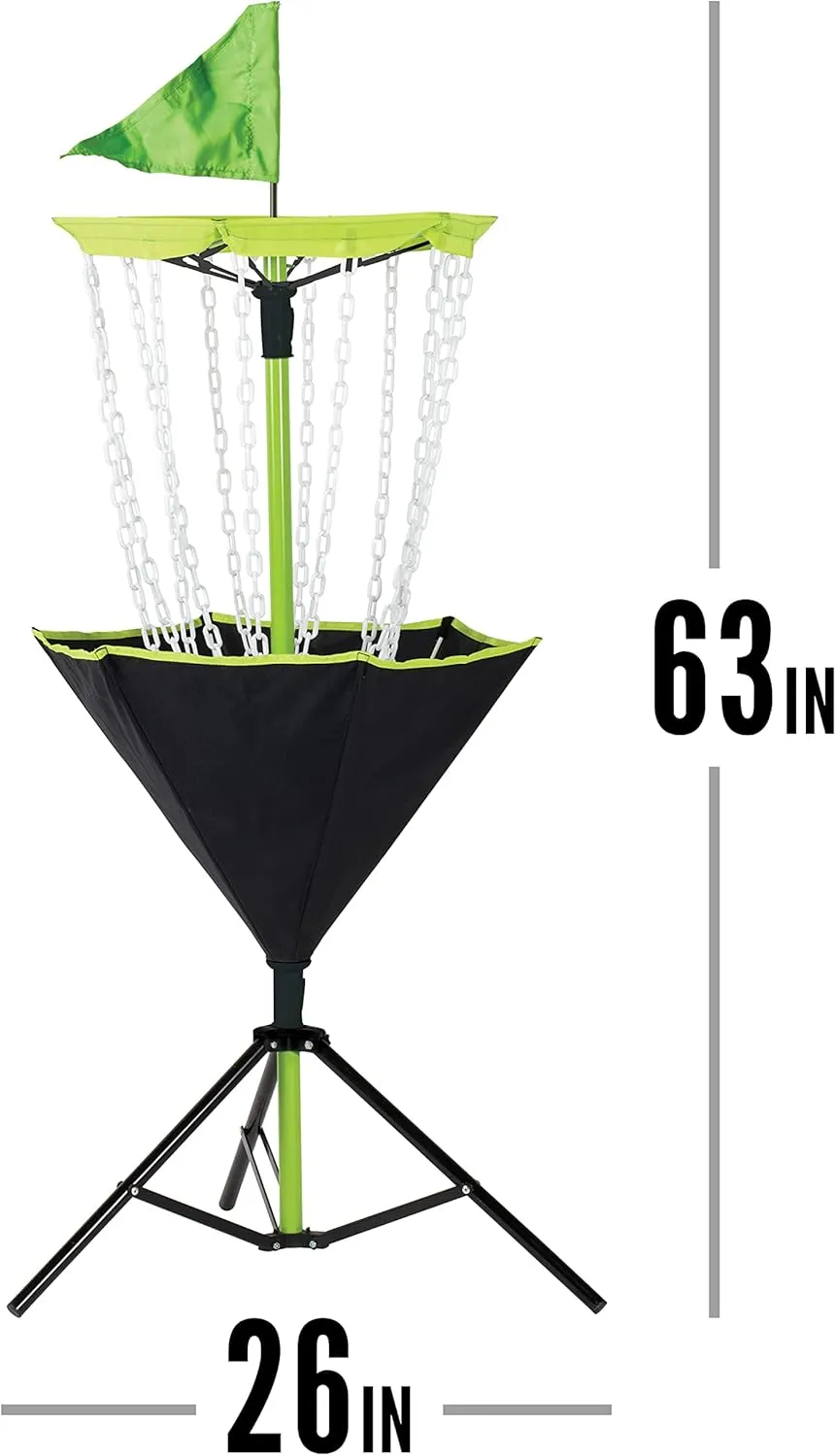 Franklin Sports Disc Golf Baskets - Portable Disc Golf Target with Chains Included - Disc Golf Basket Stand Equipment for Hole   Course Creation