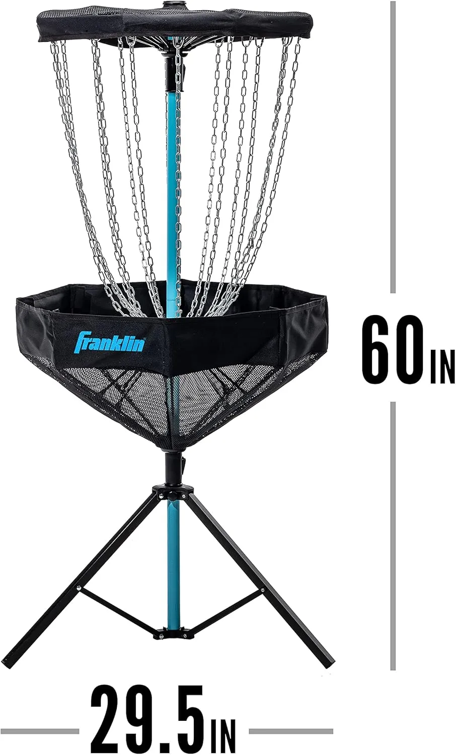 Franklin Sports Disc Golf Baskets - Portable Disc Golf Target with Chains Included - Disc Golf Basket Stand Equipment for Hole   Course Creation