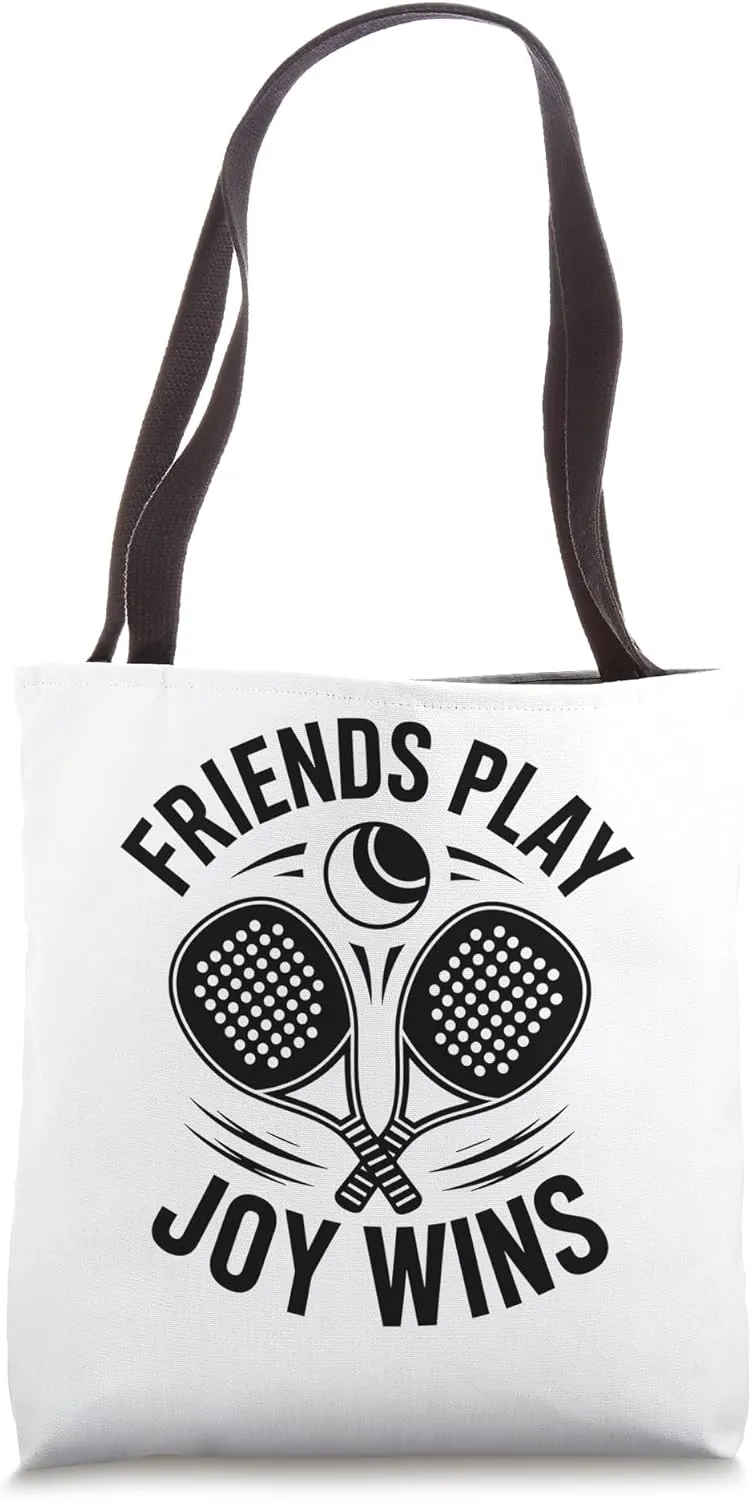 Friends Play Joy Wins Padel Sports Athlete Game Players Tote Bag