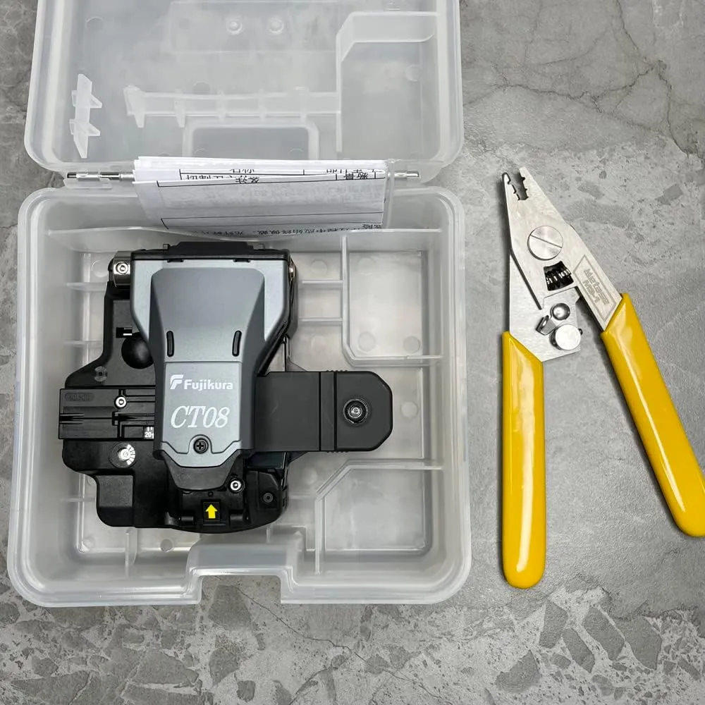 Fujikura New Model CT08 CT-08 High Precision Fiber Optic Cleaver Fiber Cutter with Free Fiber Stripper