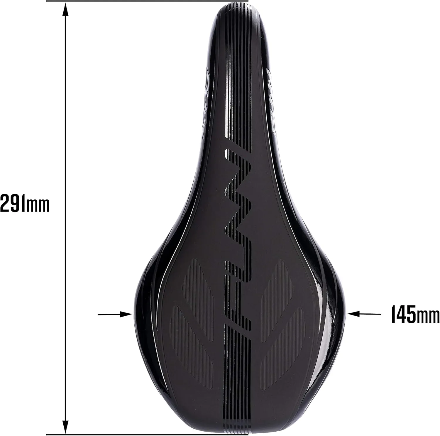 Funn Adlib HD Mountain Bike Saddle with Durable and Light CrMo Rails, Comfortable and Stable Bicycle Saddle, Vinyl Leather Covered Bicycle Saddle for MTB, BMX and Road Bike