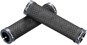 Funn Combat II Mountain Bike Handlebar Grips with Double Lock on Clamp, Comfortable and Durable Grips with 22 mm Inner Diameter, Waffle Patterned Bike Grips for MTB/BMX