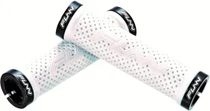 Funn Combat II Mountain Bike Handlebar Grips with Double Lock on Clamp, Comfortable and Durable Grips with 22 mm Inner Diameter, Waffle Patterned Bike Grips for MTB/BMX