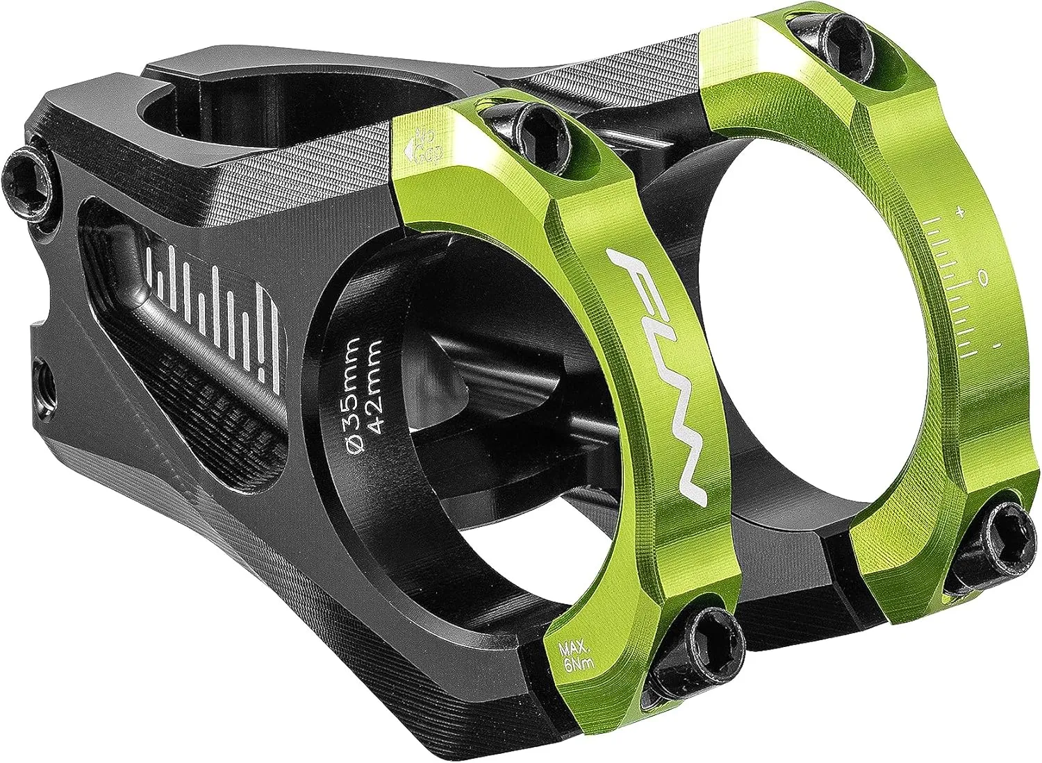 Funn Equalizer Bike Stem with Zero Rise - with 35mm Bar Clamp, 0 Degree Alloy Bike Stem for Mountain Bike and BMX Bike
