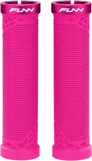 Funn Hilt Mountain Bike Handlebar Grips with Single Lock On Clamp, Lightweight and Ergonomic Bicycle Handlebar Grips with 22 mm Inner Diameter, Unique Patterned Bicycle Grips for MTB/BMX