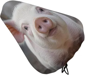 Funny Cute Animal Bike Seat Cover Water-Repellent Exercise Bike Seat Cushion Bicycle Saddle Cover with Drawstring Rain Snow Dust Covers for City Mountain Road Biking
