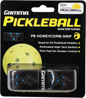 Gamma Honeycomb Cushion Grip for Pickleball Paddles, Moisture-Wicking Pickleball Replacement Grip, Premium Pickleball Equipment for Practice and Tournament Play