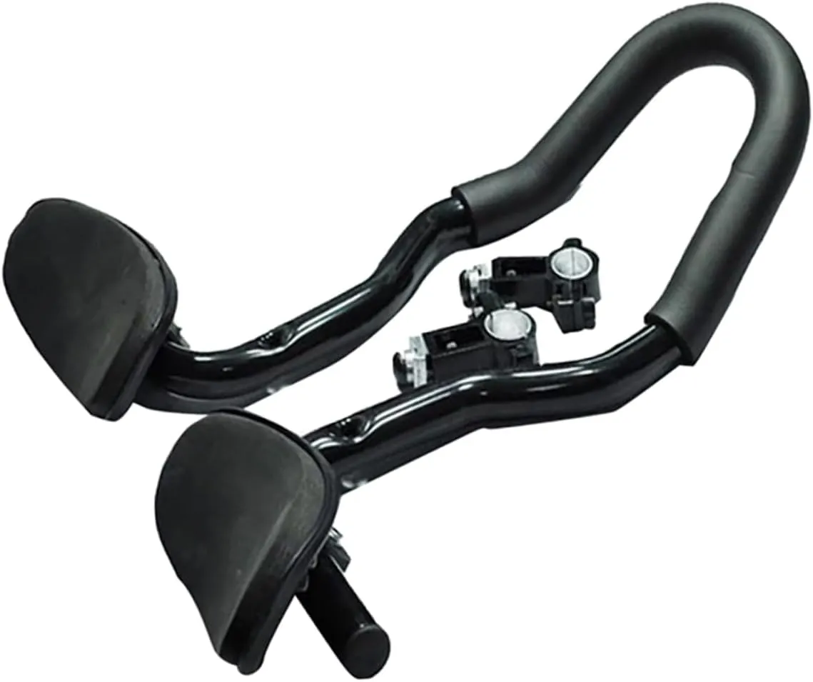 GANAZONO Aero Handlebars Aluminum Alloy Rest Handlebar for Mountain and Road Bikes Comfortable Integrated Armrest for Long-distance Cycling Easy to Install Handlebar Accessories