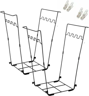 Garden Trash Bag Holder - Outdoor Leaf Bag Support Stand Multi-Use Metal Garbage Bag Holder Frame Holds 30-45 Gallons Bag for Leaves, Camping, Yard Weeding, Lawn Party(2PCS)