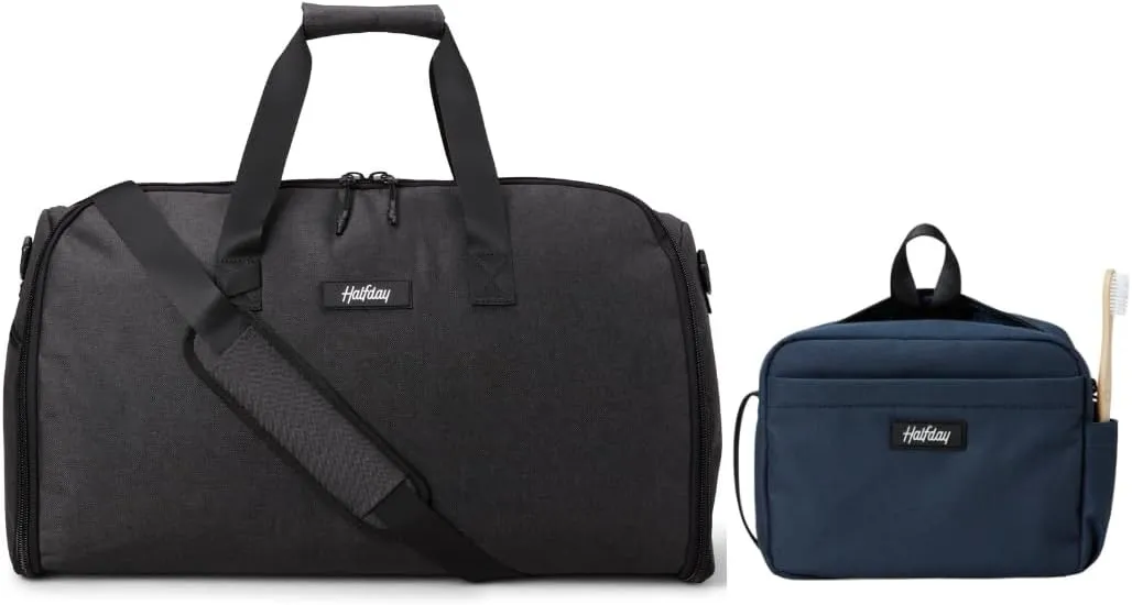 Garment Duffel Bag 45L, Shadow and Sidecar Toiletry Kit, Marine
