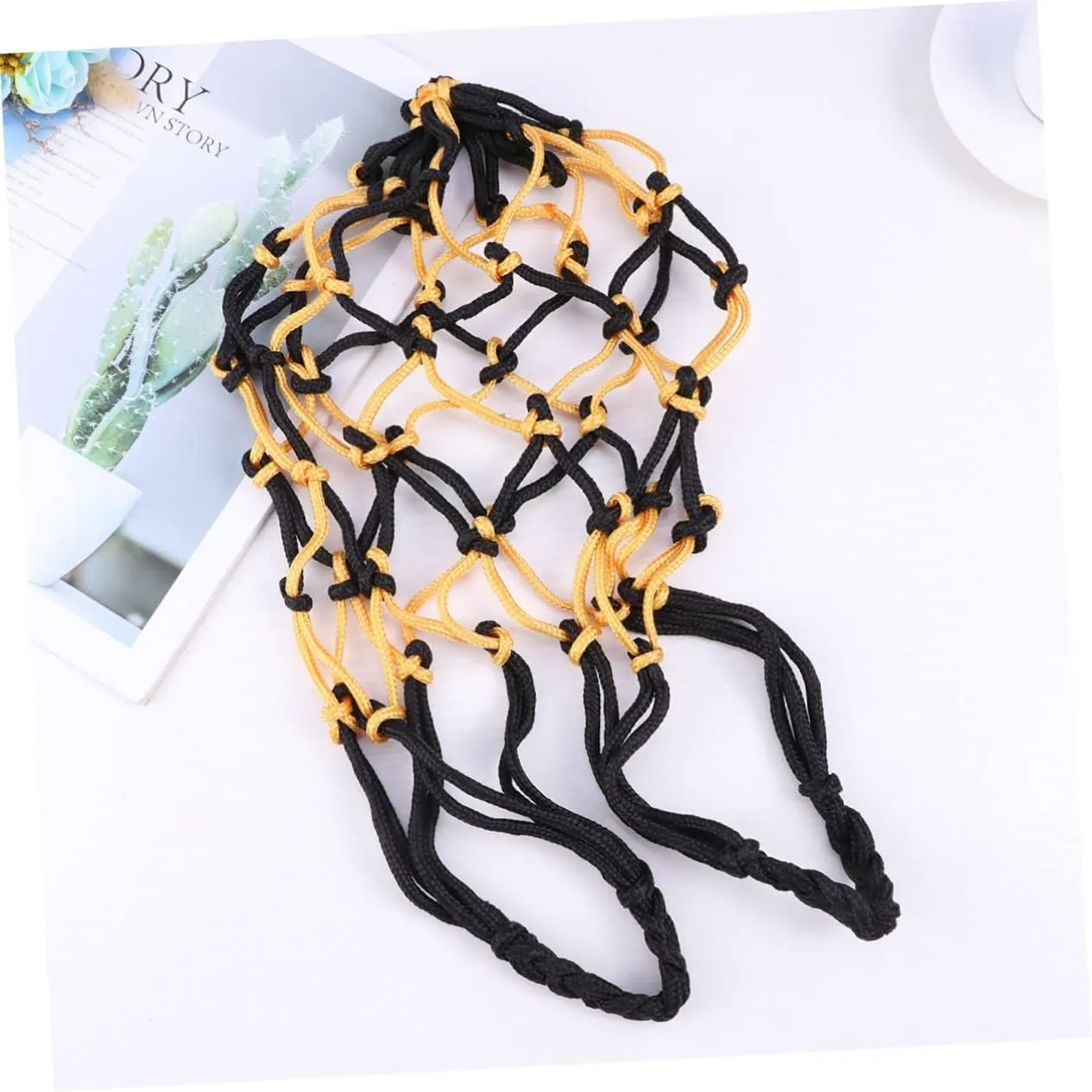 Garneck Nylon Net Bag Ball Net Storage Outdoor Ball Storage Mesh Net Bag Sports Ball Storage Sporting Ball Net