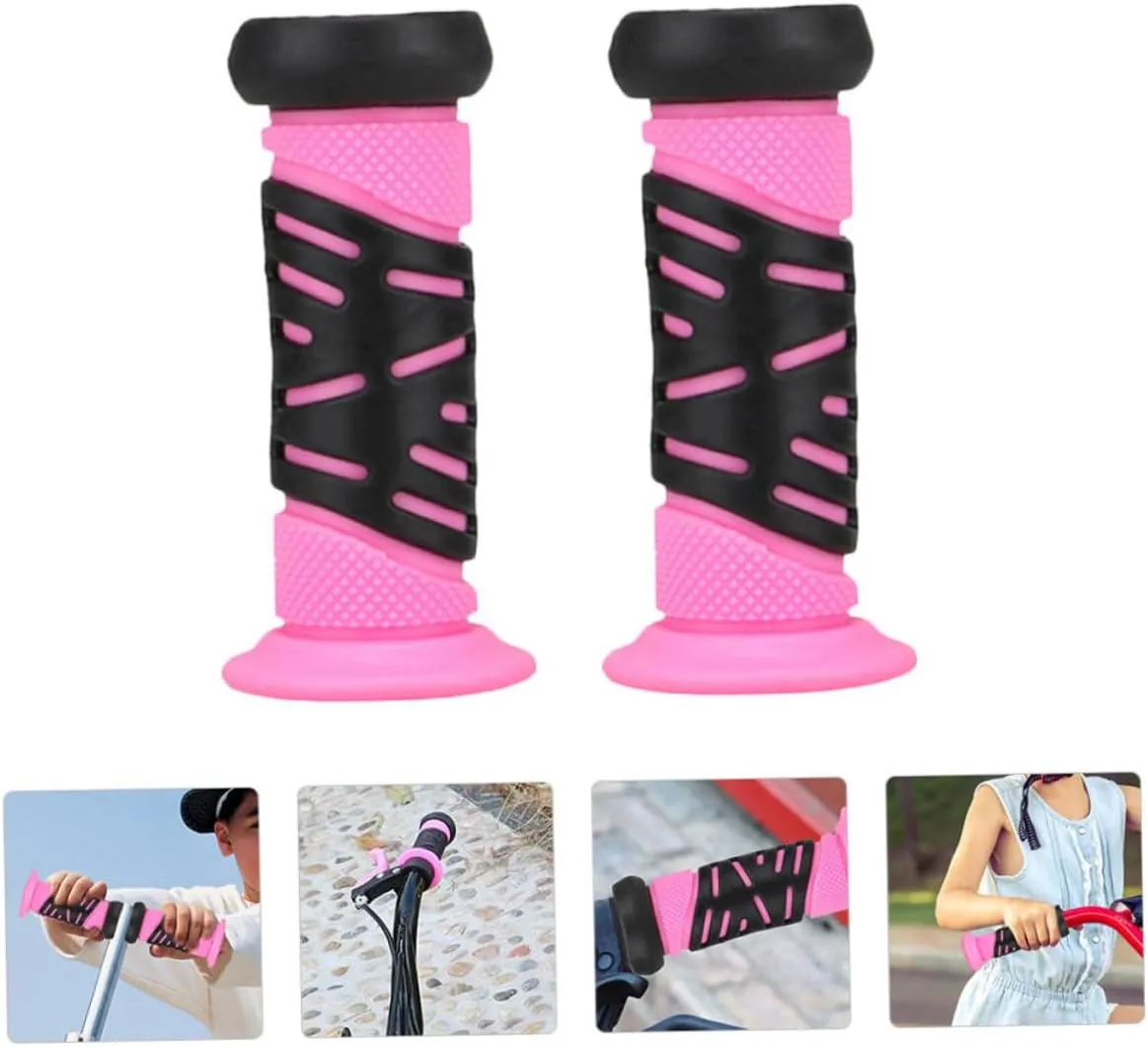 Garneck Rubber Handlebar Grips Slip Impact Protection for Tricycles Scooters Bikes Easy Installation with Water