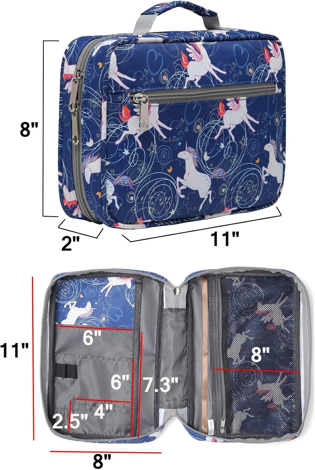 Gatycallaty Bible Cover Scripture Carrying Case with Handle Pockets Handbook Good Holy Book Protector Pouch Church Bag Hope Journaling Storage Organizer