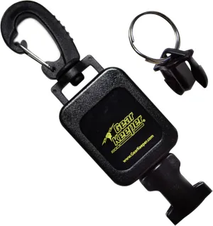 Gear Keeper Locking Small Scuba Dive Light Retractor - Scuba Gear with Medium Mount, Swiveling Snap Clip & QC-II Split Ring Accessory - Scuba Diving Accessories - Made in USA