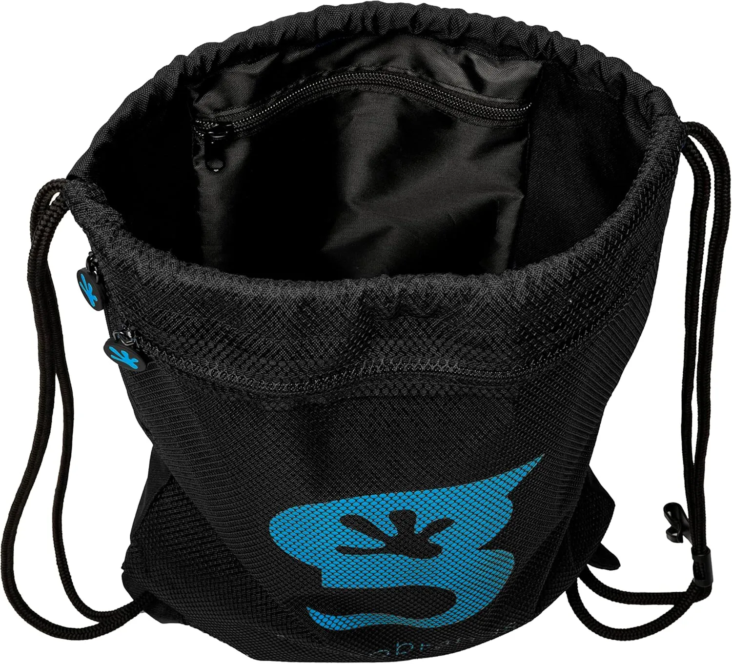 geckobrands Limitless 3 Pocket Drawstring Backpack - Lightweight, Durable Cinch Bag for Gym, Sports, and Daily Use