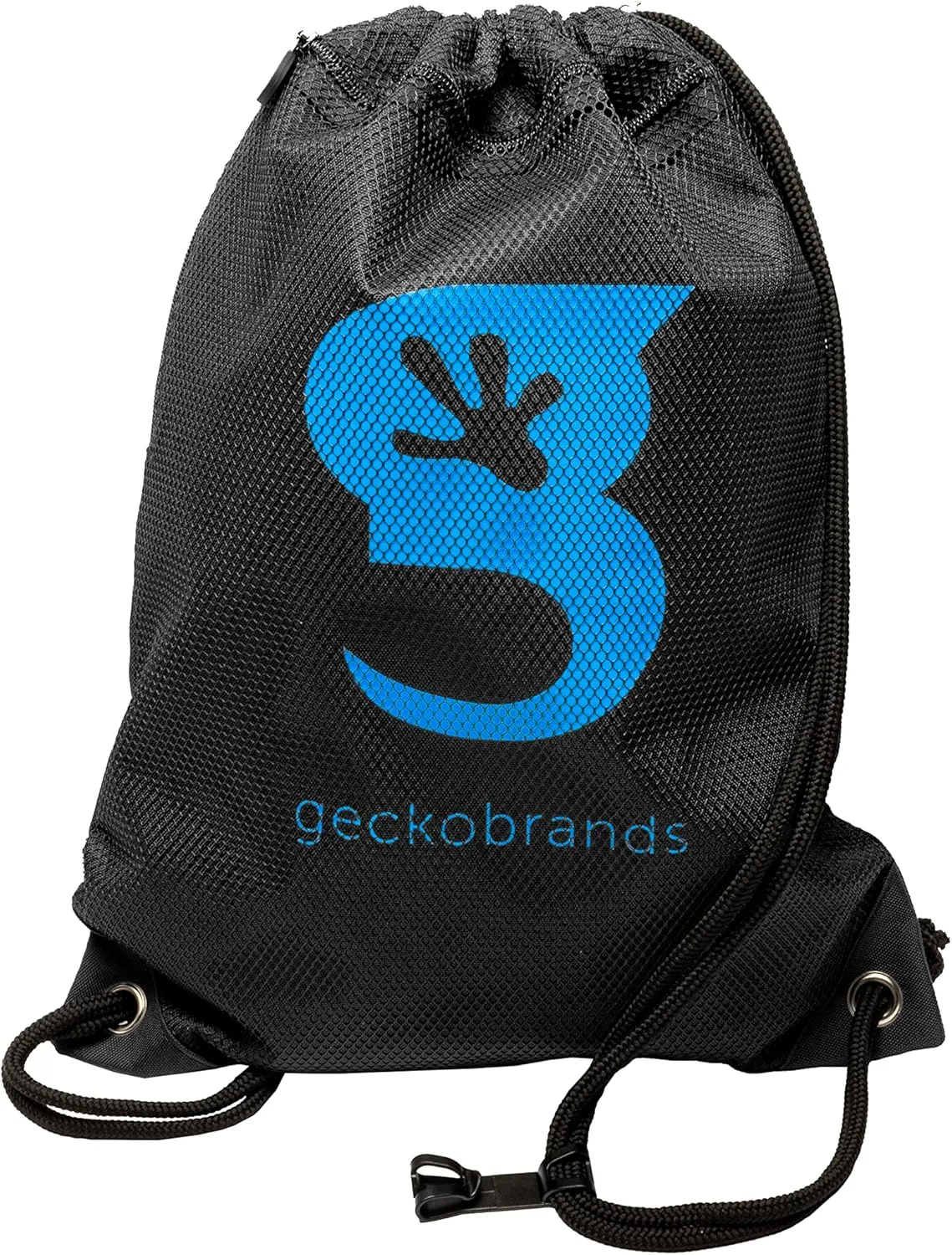 geckobrands Limitless 3 Pocket Drawstring Backpack - Lightweight, Durable Cinch Bag for Gym, Sports, and Daily Use