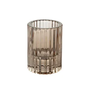 Glass Candle Holder Chocolate