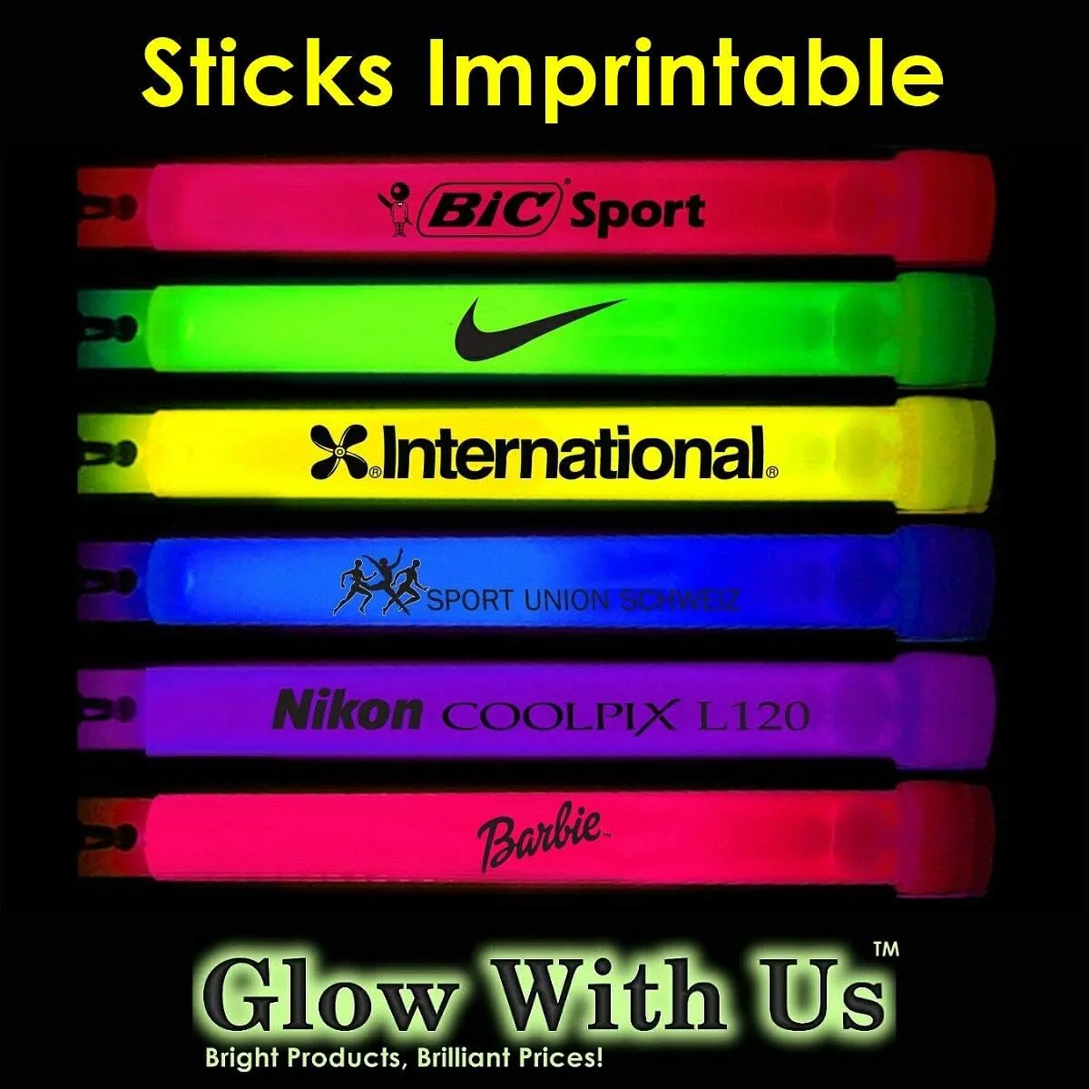 Glow Sticks Bulk Wholesale, 100 6” Industrial Grade Green Light Sticks. Bright Color, Glow 12-14 Hrs, Safety Glow Stick with 3-Year Shelf Life, GlowWithUs Brand