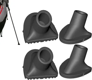 gofidin Universal 4pcs Golf Bag Feet Replacement Golf Bag Stand Rubber Feet Replace for Golf Bag Stand Golf Bag Accessories