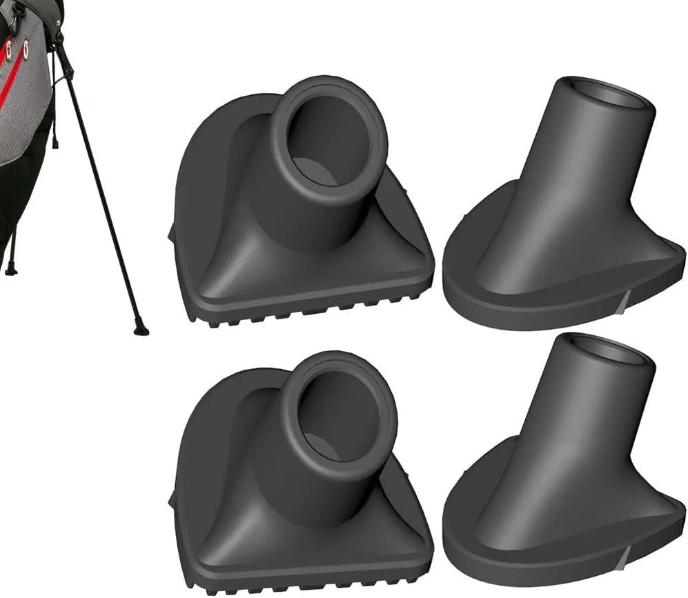 gofidin Universal 4pcs Golf Bag Feet Replacement Golf Bag Stand Rubber Feet Replace for Golf Bag Stand Golf Bag Accessories