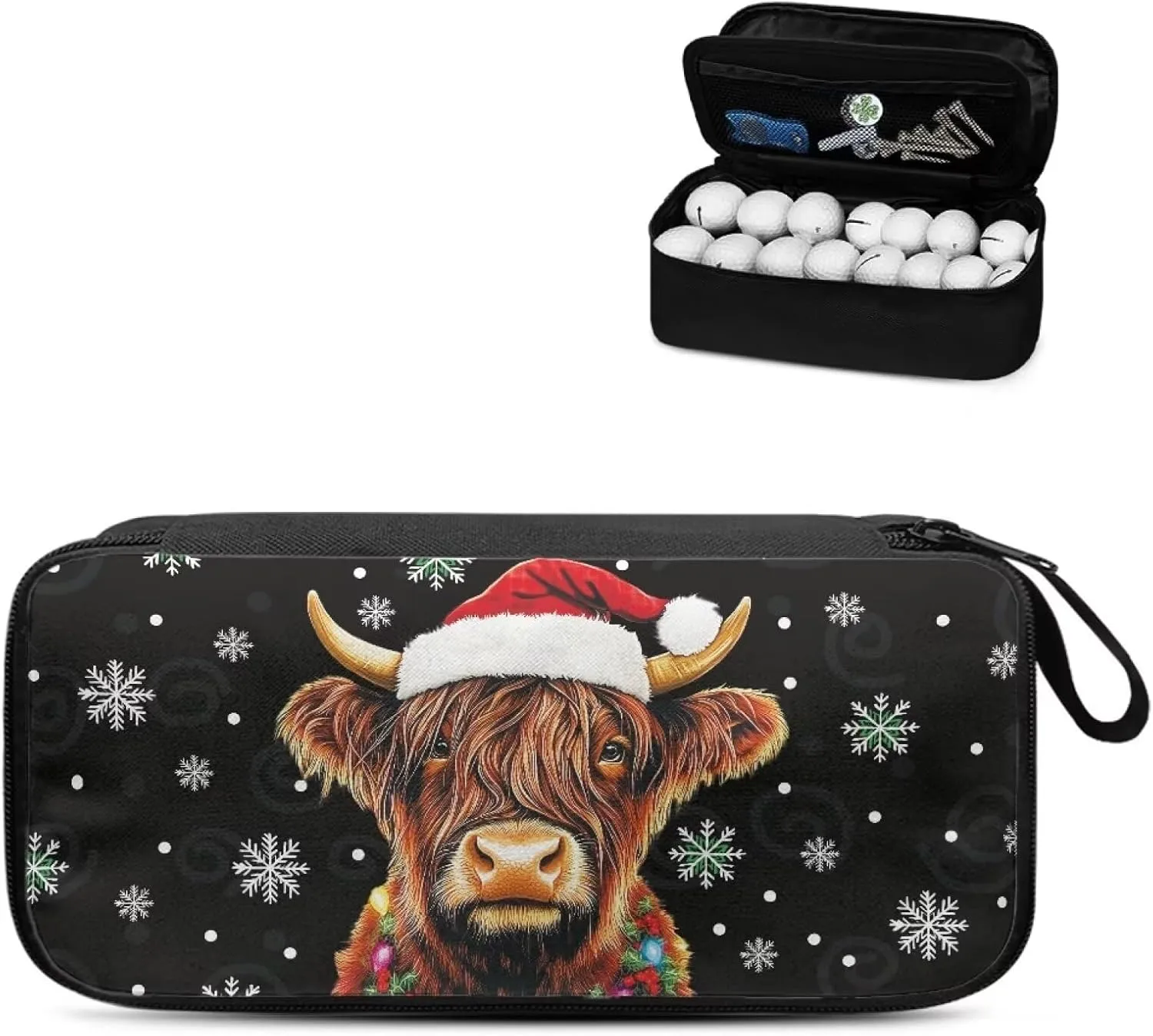Golf Ball Bag Pouch, Golf Essentials Accessory Bag, Golf Valuables Pouch Golf Gifts for Men Golf Accessories Case Bag