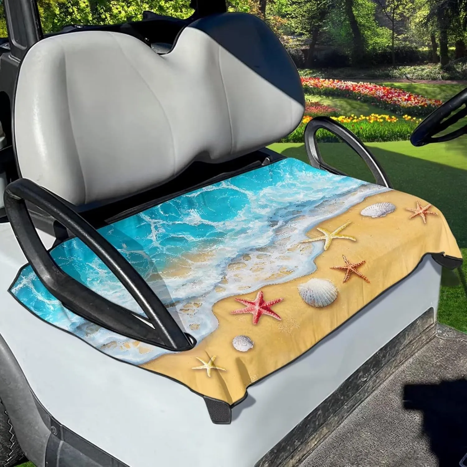 Golf Cart Accessories, Golf Cart Seat Covers for 2-Person Seats for EZGO Yamaha Club Car Seat Protector
