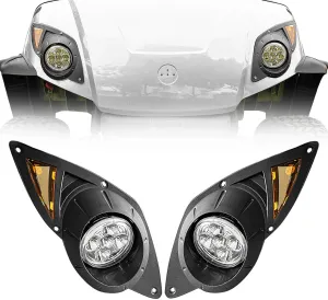 Golf Cart LED Head Light Kit For YAMAHA Drive G29 2007-2016 Gas or Electric Golf Cart Front LED Light Kit Replacement for Yamaha Gas&Electric 12V