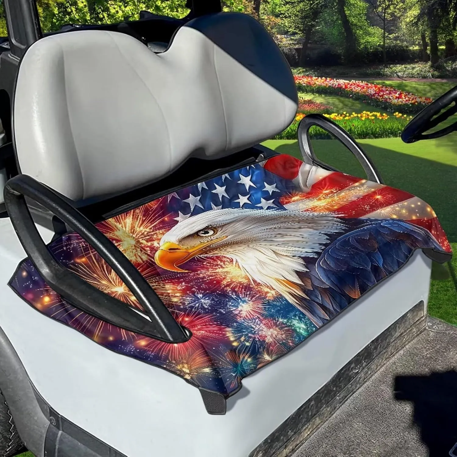 Golf Cart Seat Cover Towel Seat Covers for Golf,Universal Fit Golf Front Seat Kit, More 2-Seat Golf Carts, Machine Washable