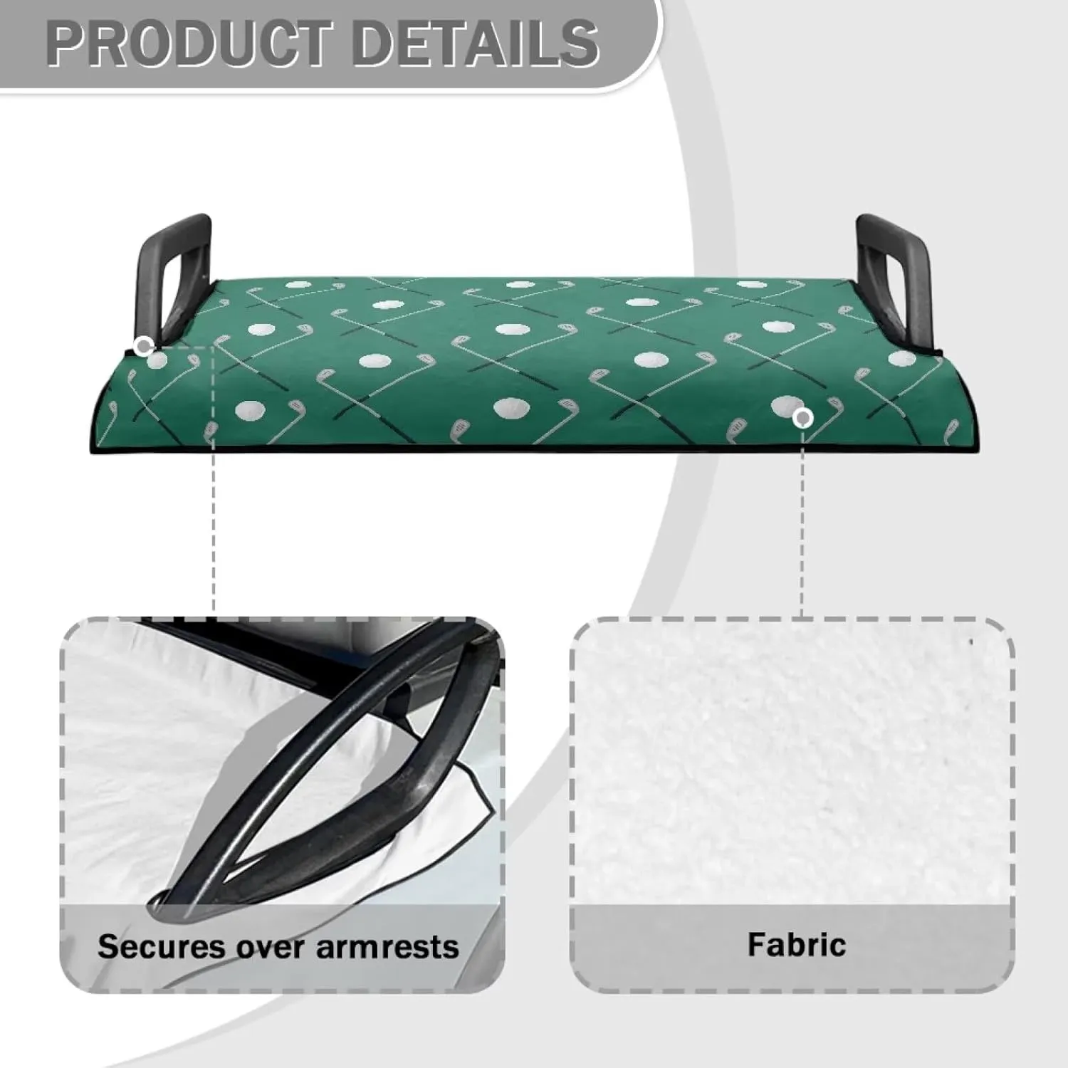 Golf Cart Seat Covers, Comfortable Summer Golf Cart Seat Towel Blanket for 2 Seats Club Car, Golf Cart Accessories