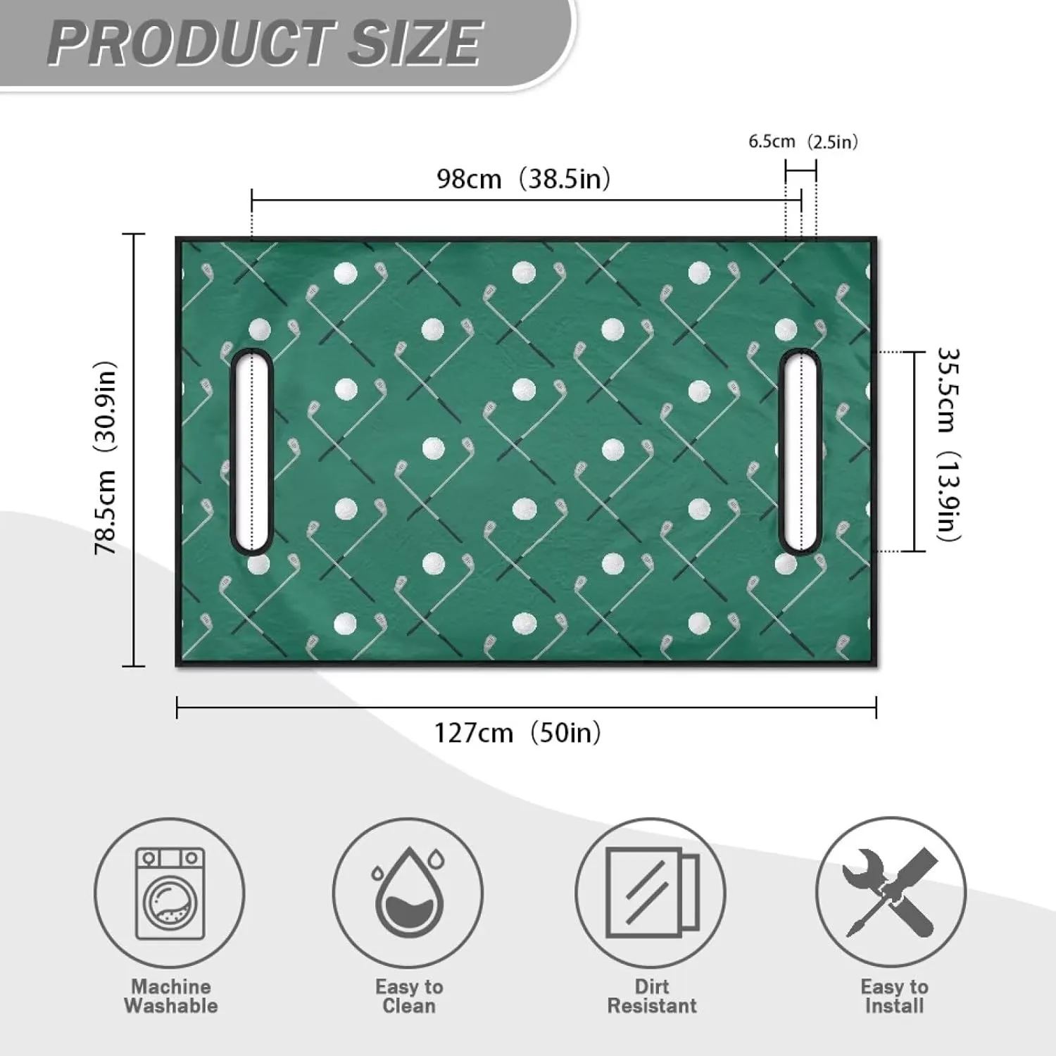 Golf Cart Seat Covers, Comfortable Summer Golf Cart Seat Towel Blanket for 2 Seats Club Car, Golf Cart Accessories