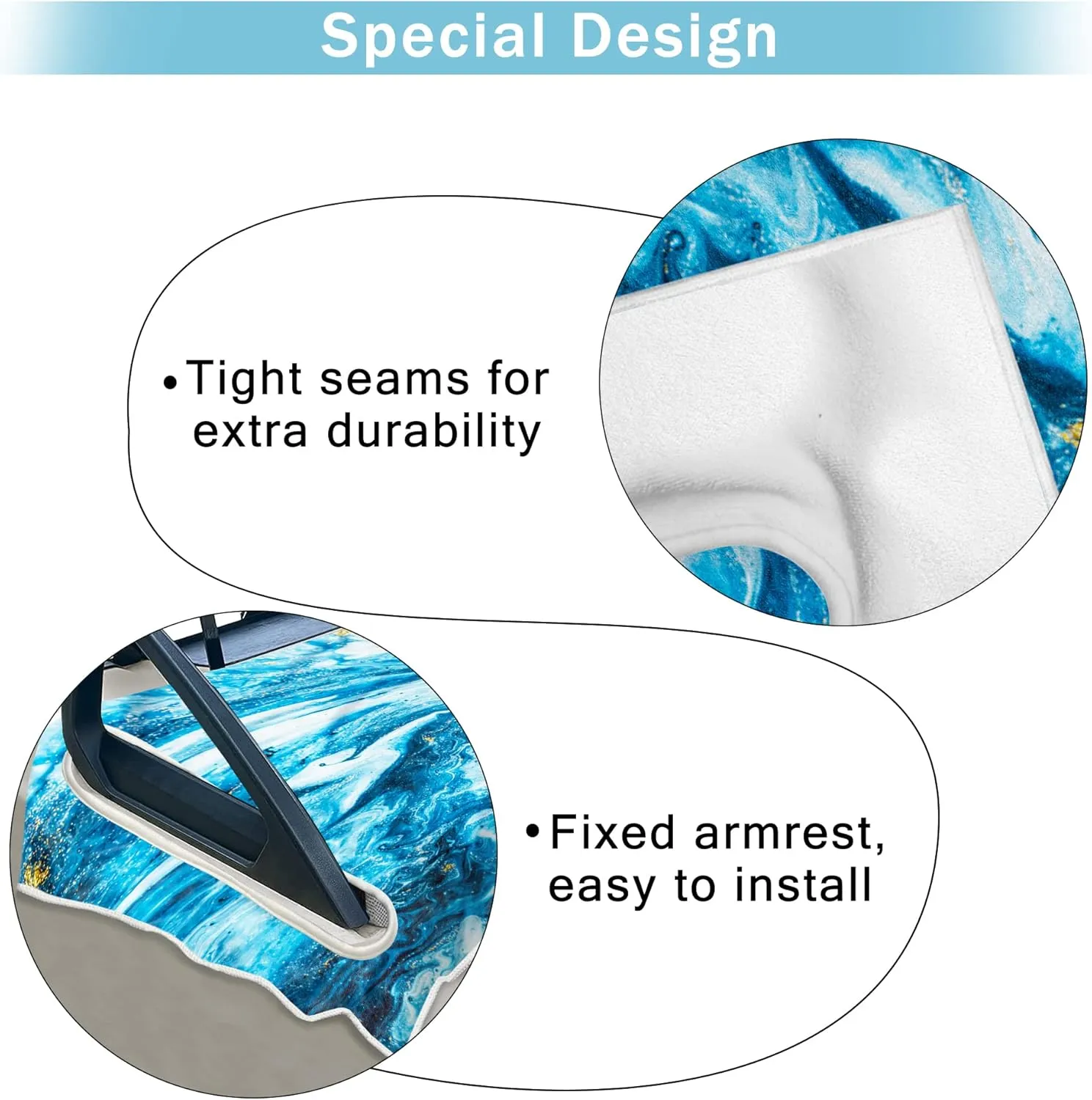 Golf Cart Seat Covers, Unique Golf Cart Seat Towel Blanket for All EZGO, Yamaha, Club Cars, Icon and More Cart Front Seat, 100% Microfiber Keeps Seat Cool and Comfortable, 51'' x 31''