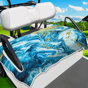 Golf Cart Seat Covers, Unique Golf Cart Seat Towel Blanket for All EZGO, Yamaha, Club Cars, Icon and More Cart Front Seat, 100% Microfiber Keeps Seat Cool and Comfortable, 51'' x 31''