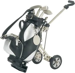 Golf Pens with Golf Bag Holder, 4-Piece Set