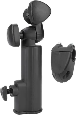 Golf Push Cart Umbrella Holder, Heavy Duty Golf Trolley Umbrella Stand Universal Aluminium Alloy Base Golf Cart Umbrella Holder for Mobility Scooter, Stroller, Wheelchair