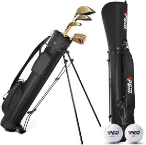 Golf Stand Bag for Men & Women,Easy to Carry & Durable Pitch Golf Bags Sunday Golf Bag Ideal for Golf Course & Travel,Lightweight and Waterproof Black