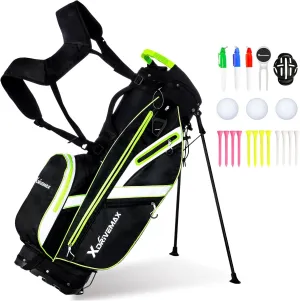 Golf Stand Bag, Lightweight Golf Bag with Stand for Men & Women Premium Golf Club Bags with Rain Cover,Cooler and Golf Accessory Kit