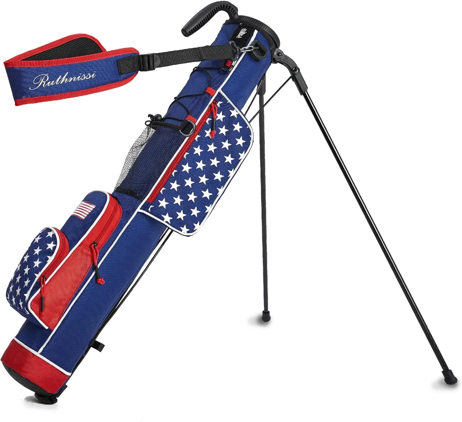 Golf Stand Bag, Lightweight Golf Easy Carry Bag with Padded Strap，Durable Pitch n Putt Golf Bag, Practice Ranger Sunday Golf Bag for Men&Women